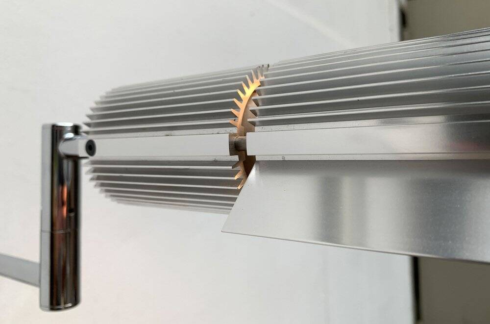 Vintage Space Age Wall Lamp Haloprofil by V. Frauenknecht for Swisslamps International, 1970s