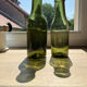 Set of 4 vintage bottle vases