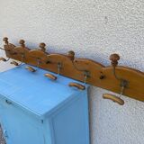 Coat rack with 6 double hooks
