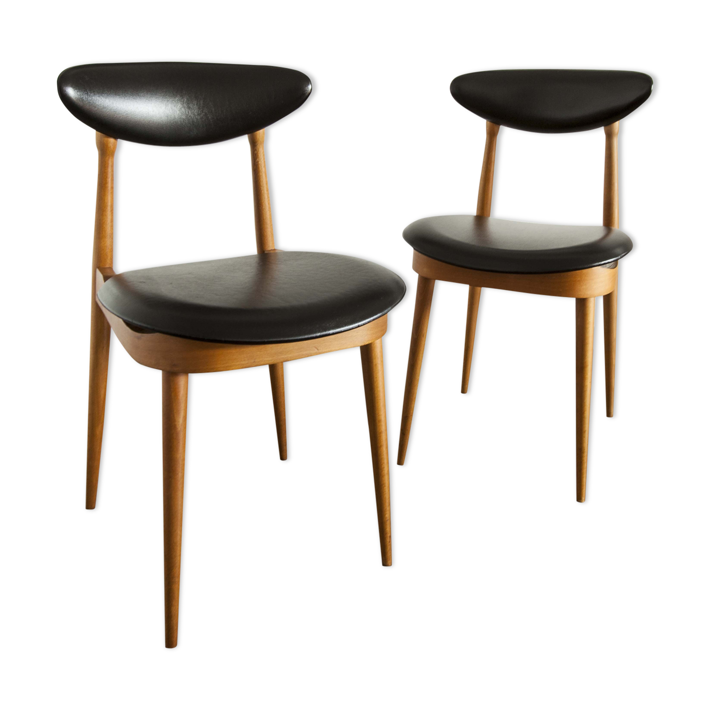 Pair of chairs  Baumann modèle "pégase"