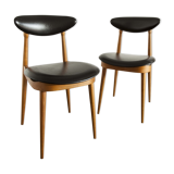 Pair of chairs  Baumann modèle "pégase"