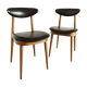 Paire de chaises  Baumann modèle "pégase"