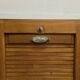 Antique tambour file cabinet, high-end, single, France, 1930s