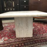 Vintage travertine bass table 1970