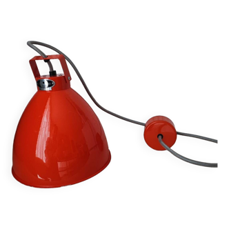 Lampe industrielle Jieldé suspension augustin A240 Orange Fabriquée En France Fr