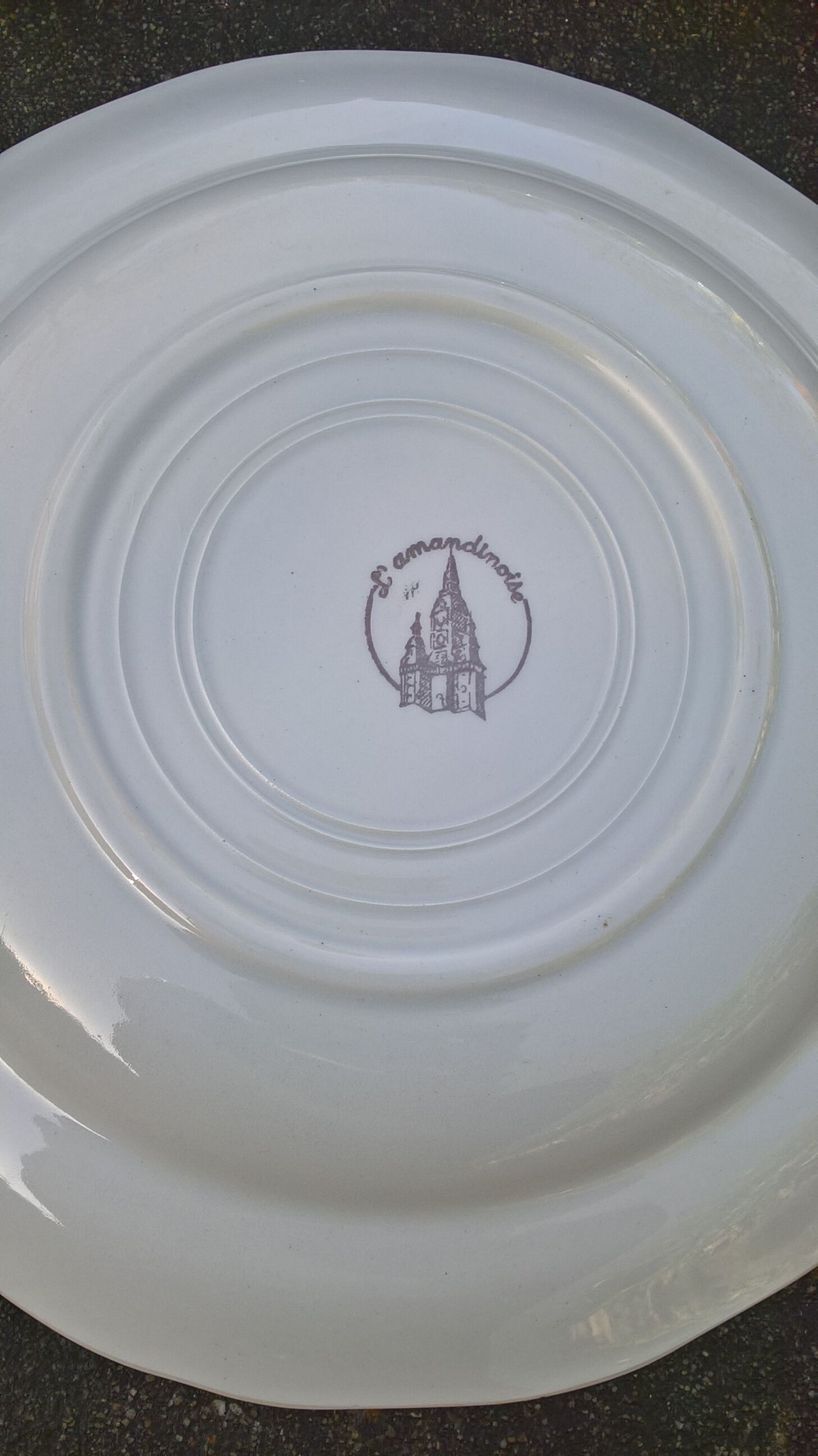 8 hollow plates L'Amandinoise