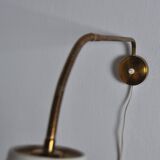 Applique murale scandinave moderne en laiton avec bras réglable