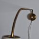 Scandinavian Modern brass wall lamp with adjustable arm