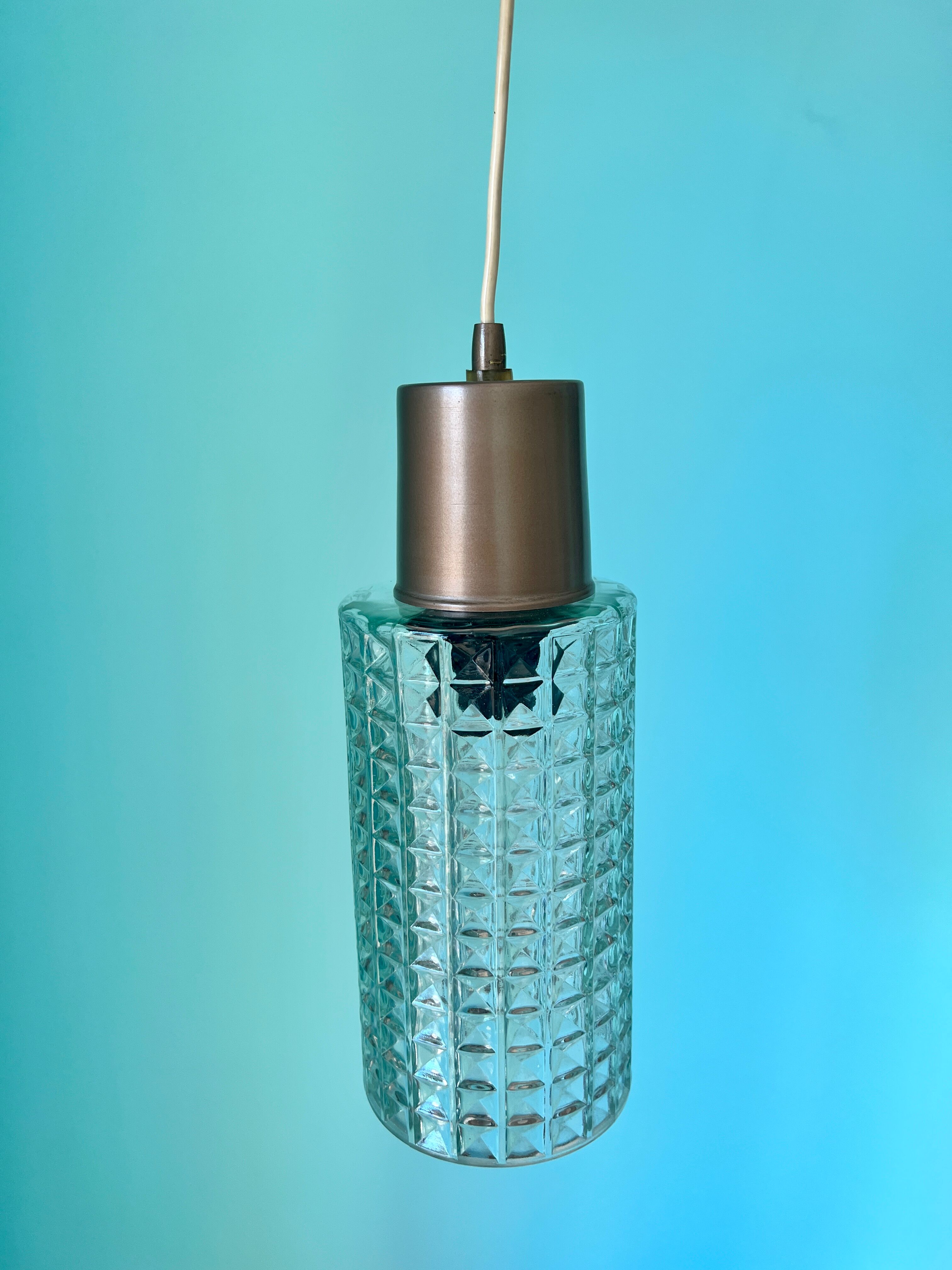 Vintage ceiling lamp / Mid century lamp from 1960s / ceiling pendant shade lamp
