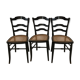 Suite of 3 chairs - late 19th - stamp F.Carton