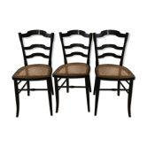 Suite of 3 chairs - late 19th - stamp F.Carton