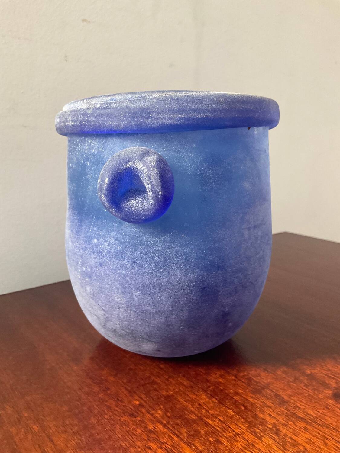 Cache pot vintage « Scavo » pâte de verre de Murano