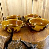 Set of Ochre Villeroy & Boch Soup Bowls and Plates from the Picnic Series