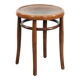 Antique bentwood stool from early 1900s with a seat with beautiful details