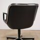 Charles Pollock leather office chair, Knoll edition, 1970