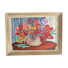 Signed flower painting