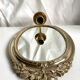 Grand porte-bougie mural vintage en miroir