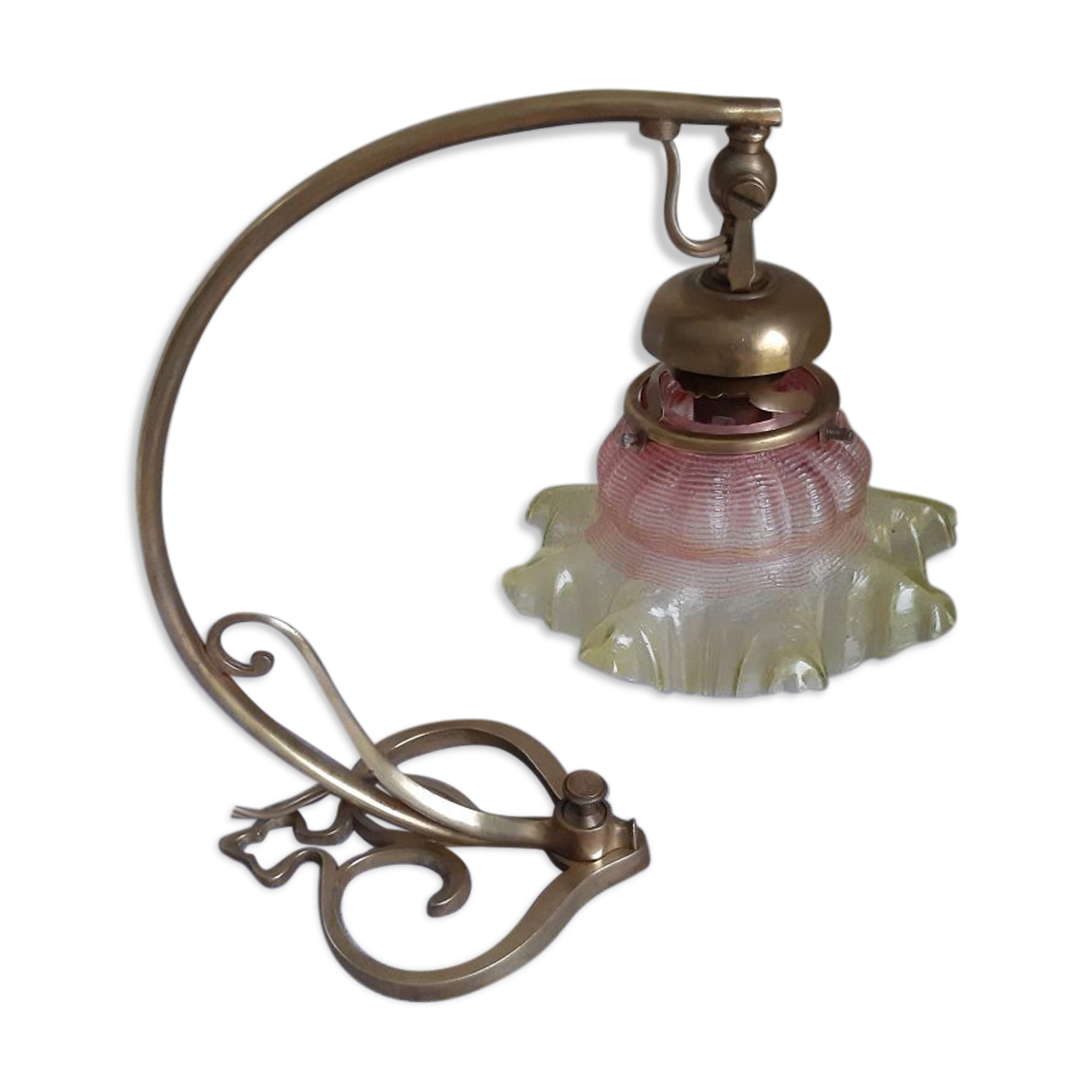 Art deco bronze lamp