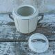 Off-white sugar and silver Art Deco Wolves Mill