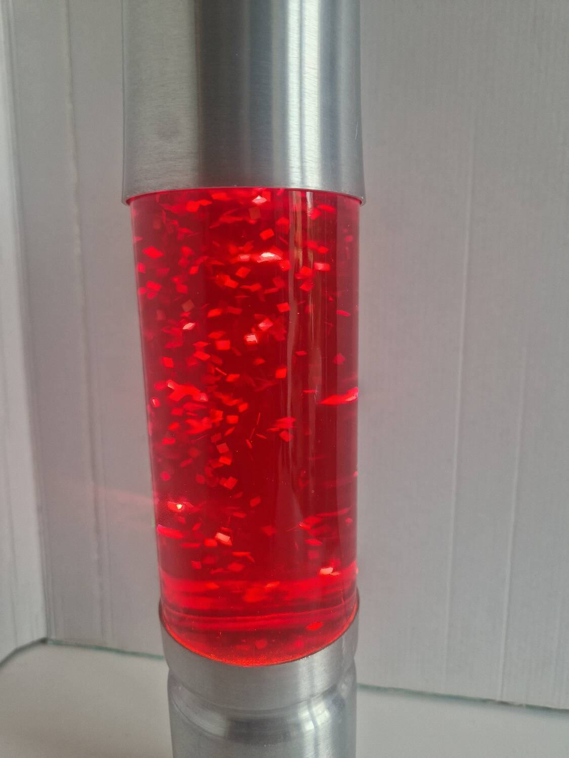 LAVA LAMP - GLITTER LAMP - SPACE AGE - CYLINDER