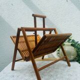 Foldable Bamboo Magazine Rack