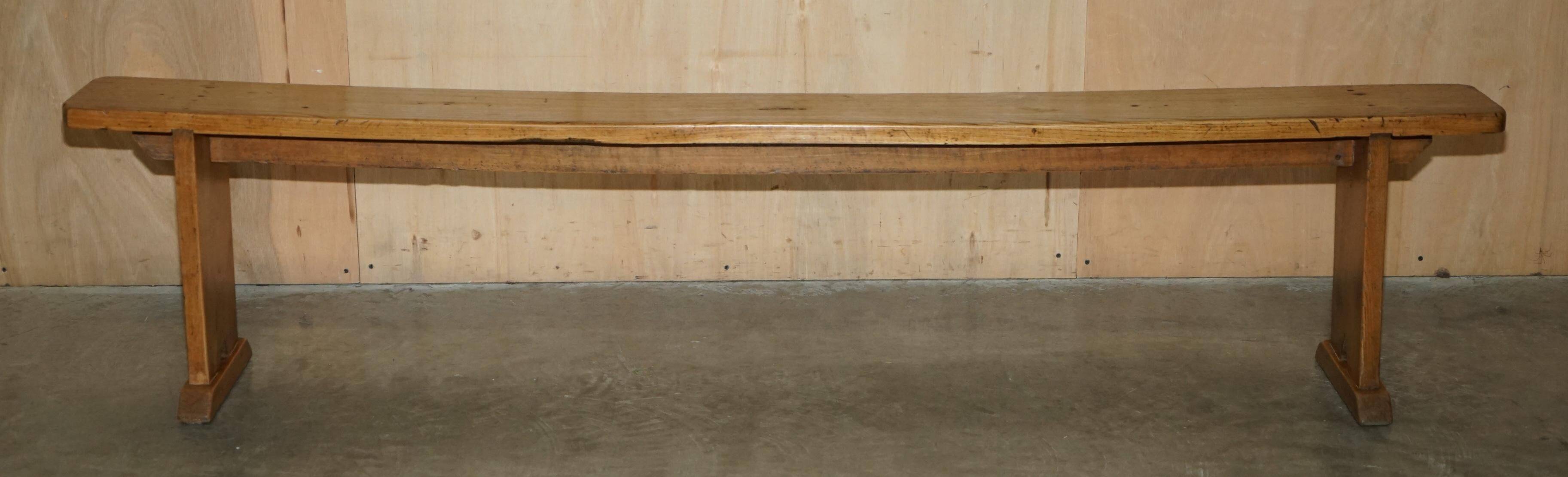 Paire de bancs victorienne en chêne
