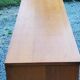 Vintage gold blond oak row 3 sliding doors