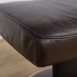 Ergonomic Lounge Chair with Ottoman Model from Ekornes Stressless, 2000s, Set of 2