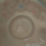 4 Japanese tea cups with saucer with empress in lithophany