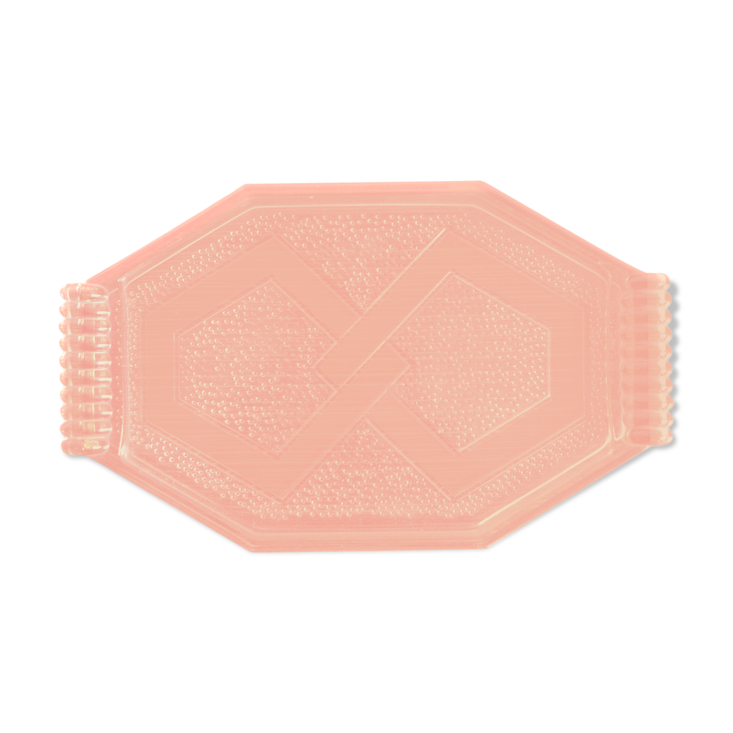 Pink glass tray