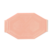 Plateau  en verre rose