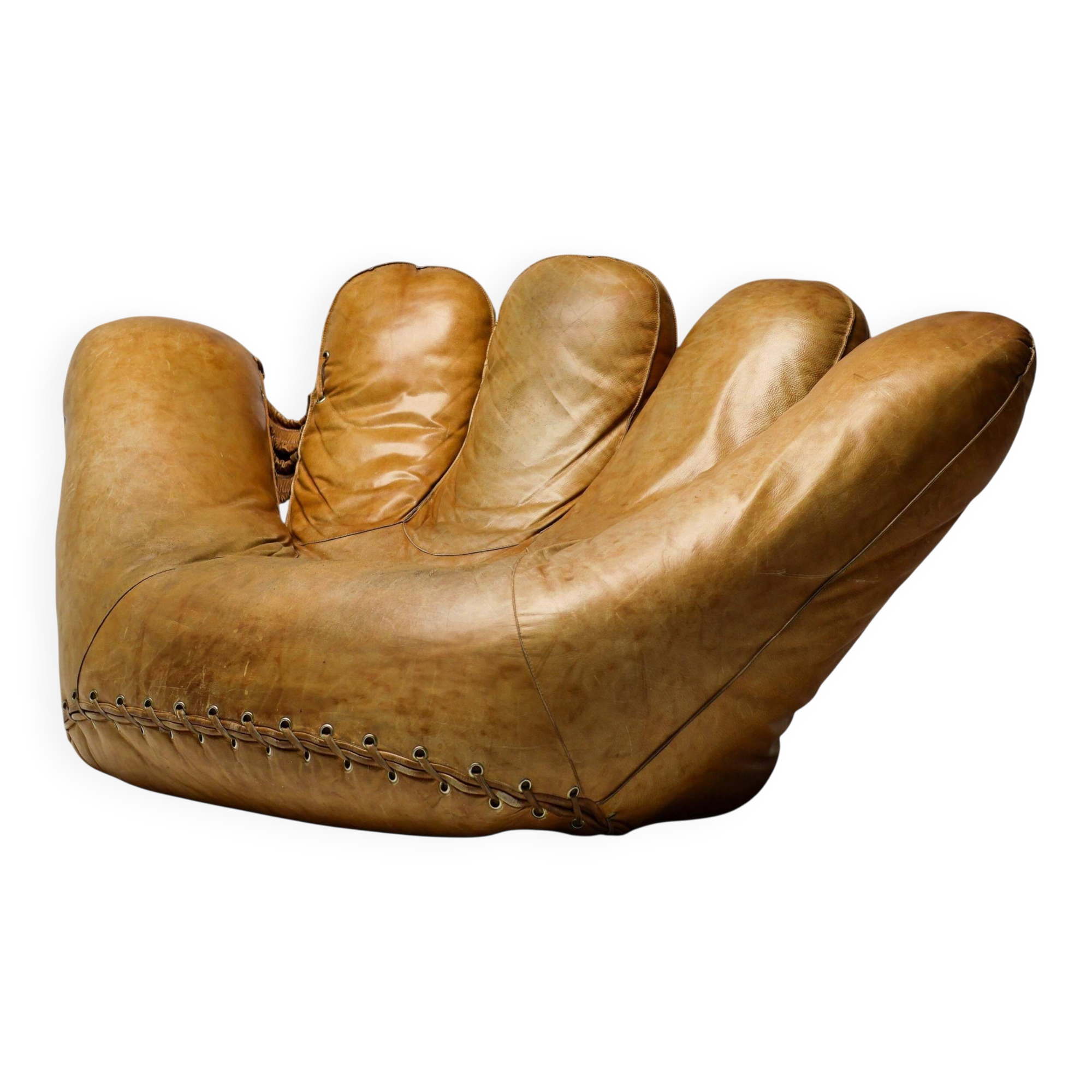 Radical Softness: The Original 1970s Joe Leather Armchair by Poltronova