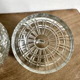 Former Portieux crystal sugar bowl