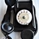 Bakelite dial PTT phone with 1960s vintage earpiece