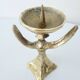 2 old candlesticks female model heavy brass