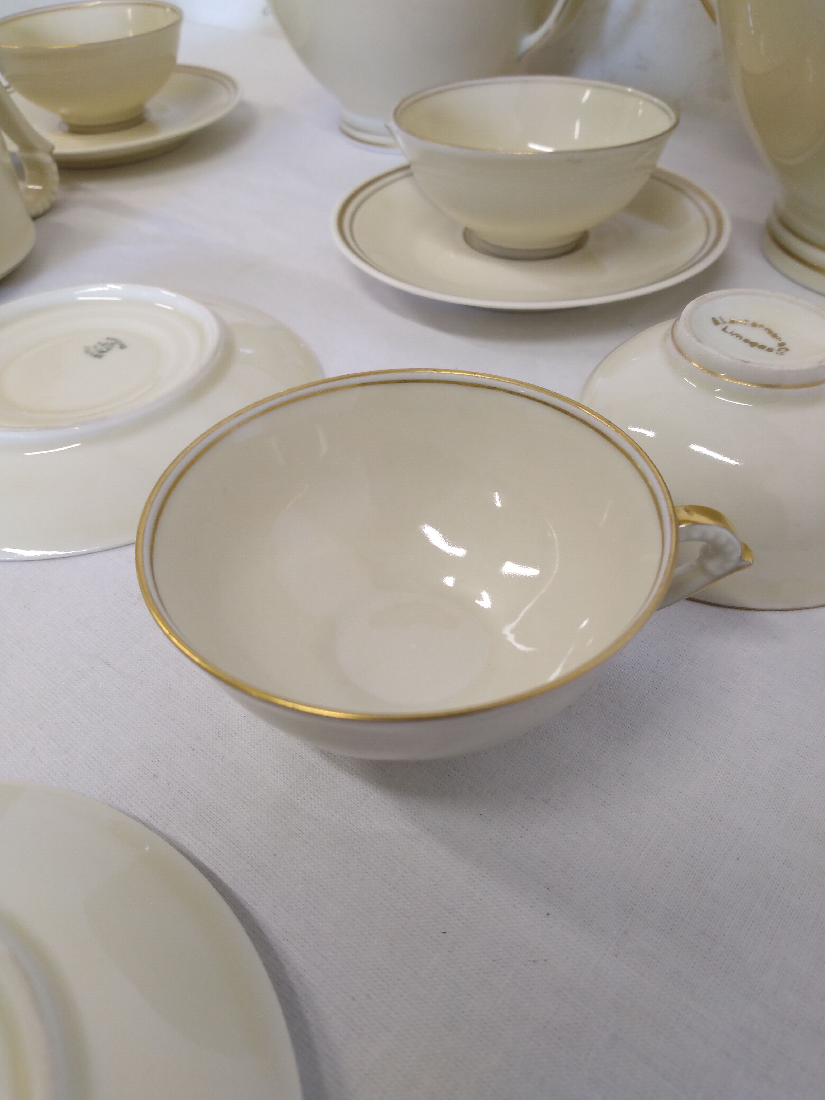 Limoges porcelain coffee set