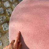 Toad style armchair in pink velvet