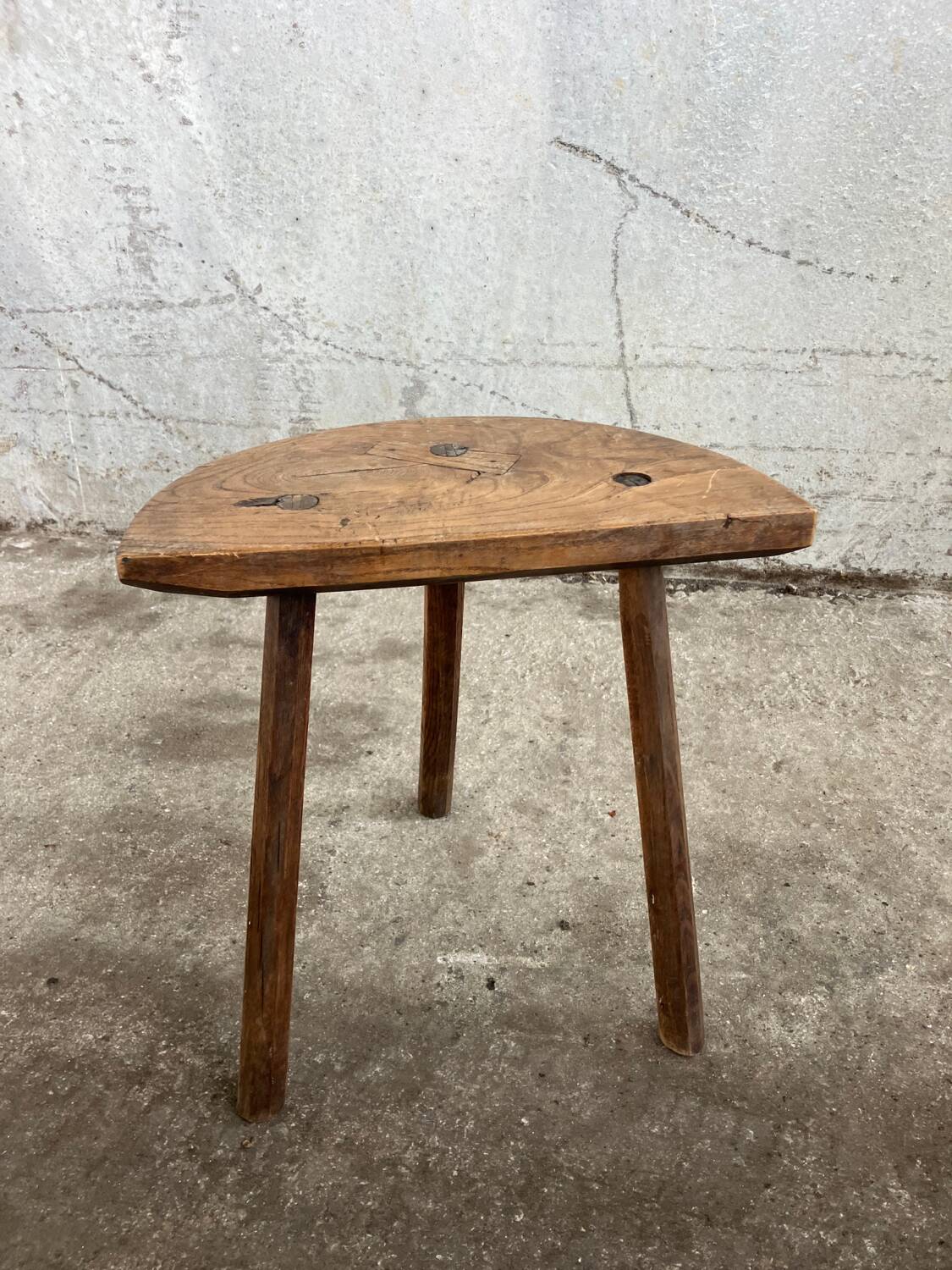 Brutalist tripod stool