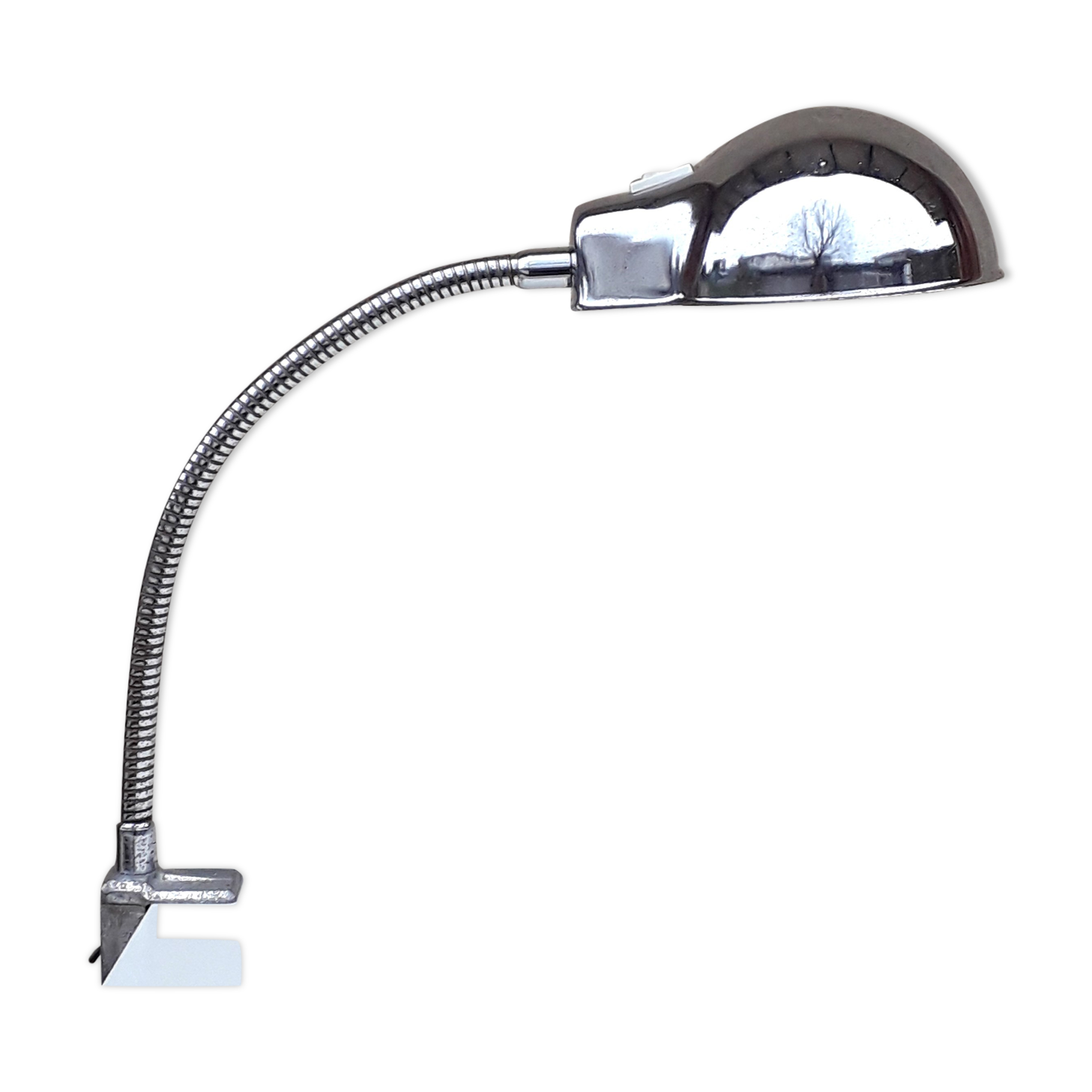 Italian industrial lamp RIMSA - Chrome metal - 1960