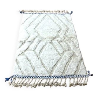 Tapis berbère Beni Ouarain du Maroc - Laine artisanale, 150×100 cm