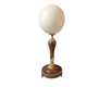 Ostrich Egg, Base in Brass and Brown Marble Empire Napoleon III H: 35cm
