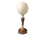 Ostrich Egg, Base in Brass and Brown Marble Empire Napoleon III H: 35cm