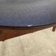 24 chaises Baumann vintage en bois et  skaï bleu