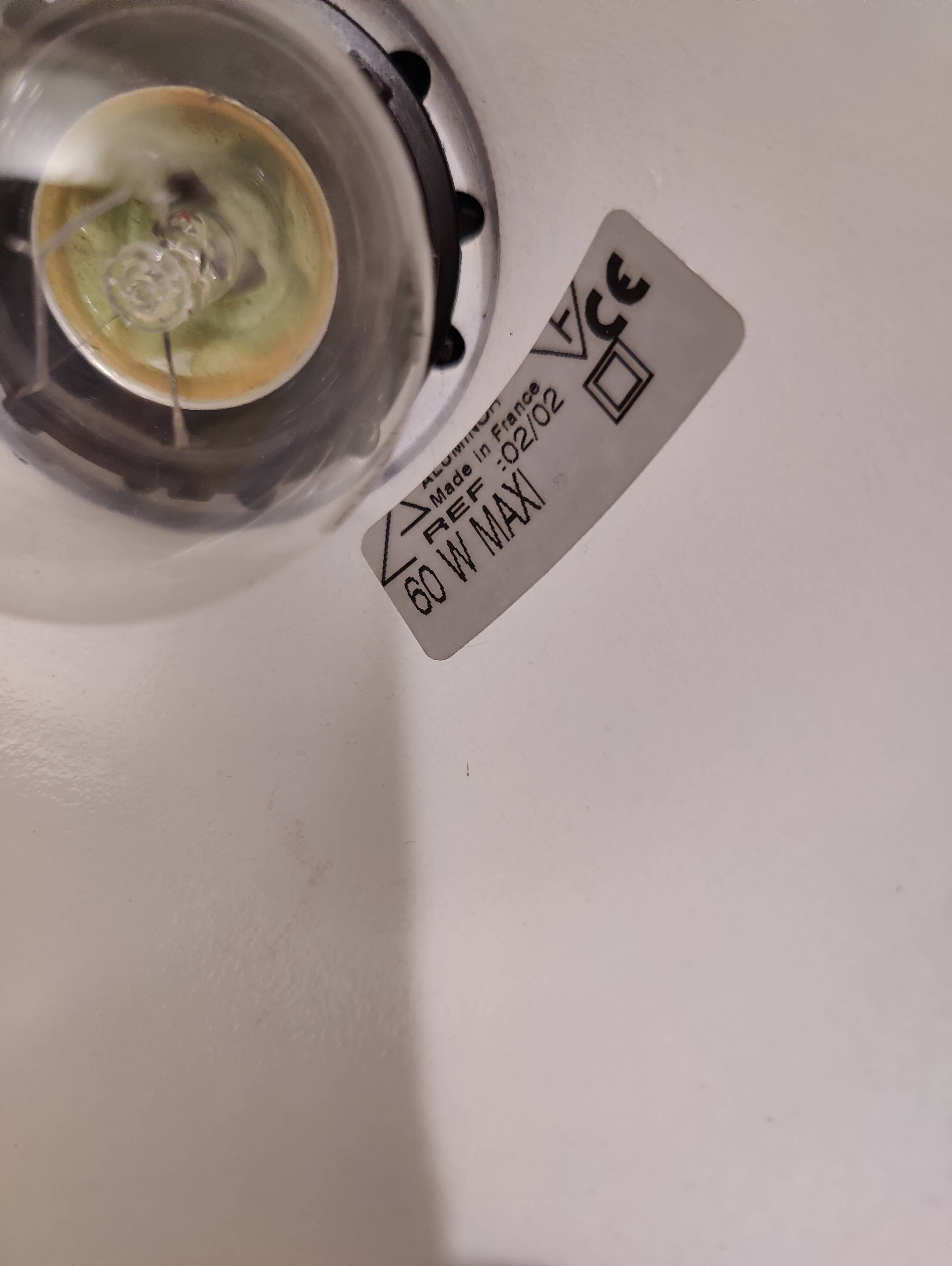 Black desk lamp Aluminor 1980s