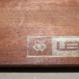 Vintage rectangular teak table with 2 extension spieces, 1960s