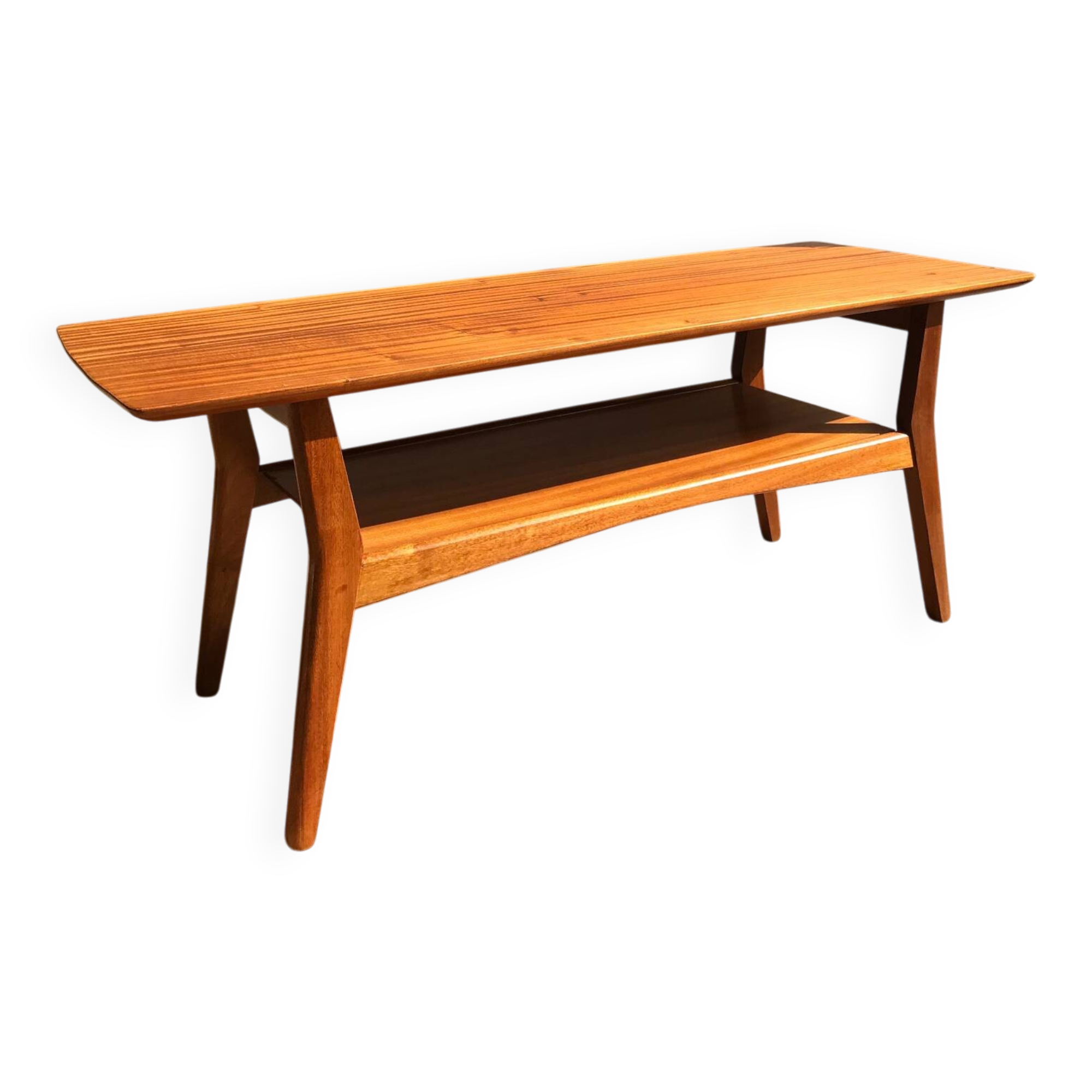 Table basse en teck des années 1960