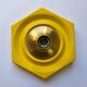 Very Rare Midcentury Yellow, Wall or Ceiling Lamp, Flush Mount, Italy, 1970