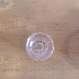 Vase en verre rose vintage