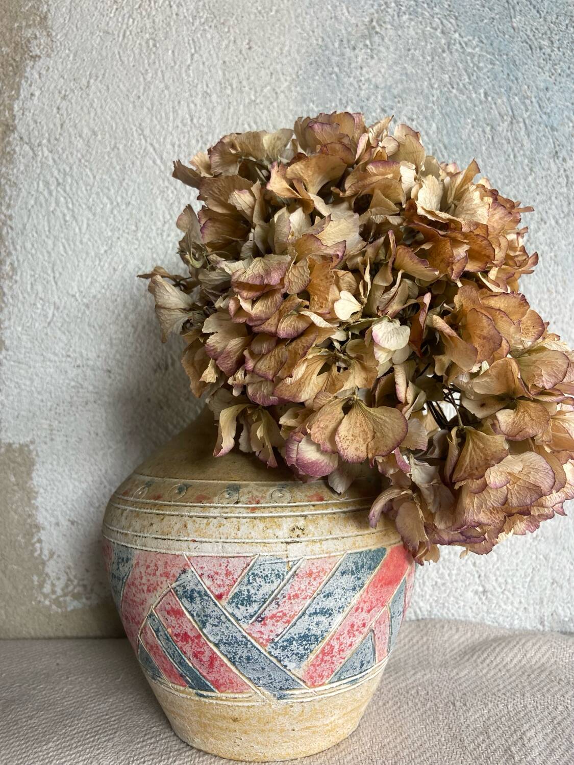 Colorful ethnic vase