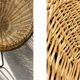 Vintage Mid-Century Italian Modern Boho Rattan Spherical Bowl Chair, 1950s